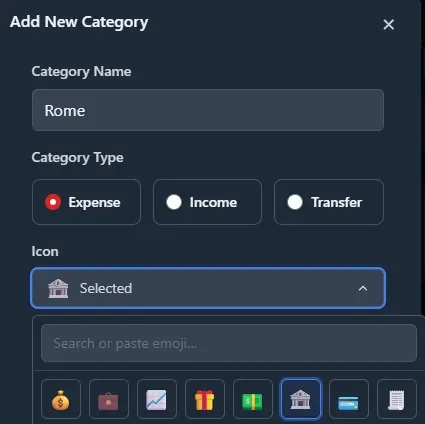 Categories Editing
